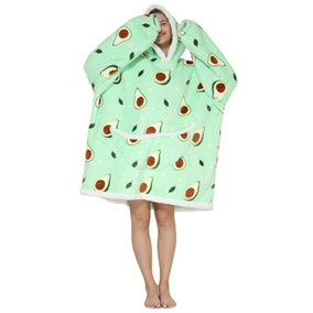 Adult Oversized Hoodie Blanket Soft Fleece One Size Fits All