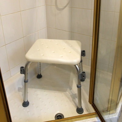 Adult Shower Chair/Stool/Portable Seat Comfy Medical Bench - 7