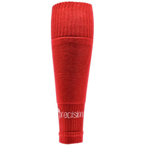 ADULT SIZE 7-12 Pro Footless Sleeve Football Socks - RED - Stretch Fit