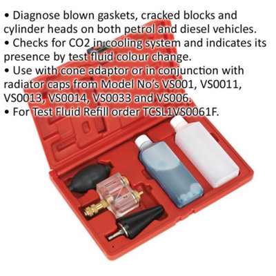Advanced Combustion Leak Detector for Gasket and Cylinder Head