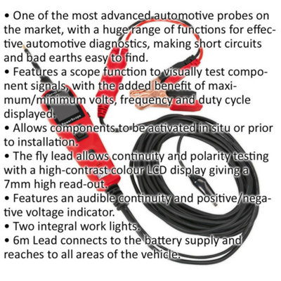 Advanced Power Scope Automotive Probe with LCD Display and Work Lights