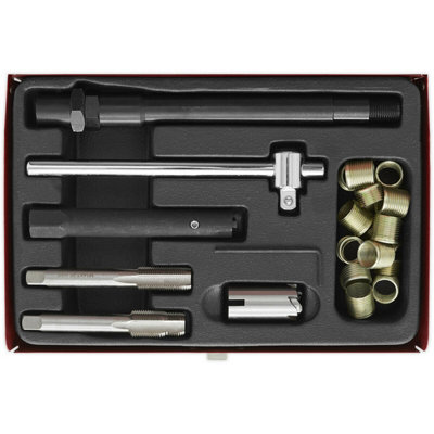 Advanced Spark Plug Thread Repair Kit for Deep-Seated Applications with Long Reach Extension