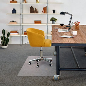 Advantagemat PVC Rectangular Chair Mat for Carpets up to 6mm - 120 x 150cm