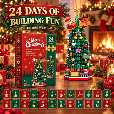 Advent Calendar 2026 Adult Teen Boy Girls Christmas Tree Building Set ...