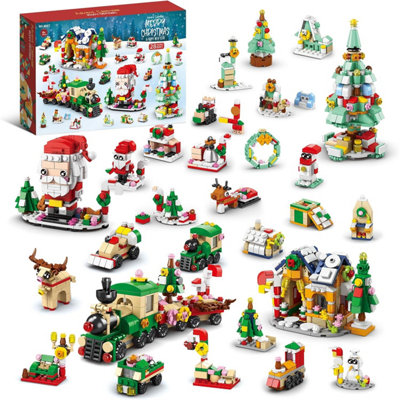 Advent Calendar 2026 Building Blocks Set, 24 Day Christmas Countdown ...