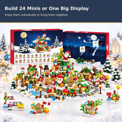 Advent Calendar 2026 Christmas Building Blocks Calendar, 24 Days Xmas ...