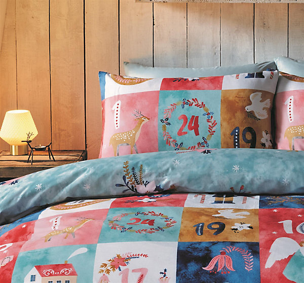 Advent Calendar Reversible Duvet Cover Set Winter/Christmas Bedding Advent Calendar Reversible Duvet Cover Set Winter/Christmas Bedding
