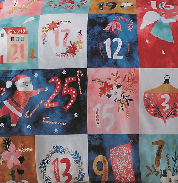 Advent Calendar Reversible Duvet Cover Set Winter/Christmas Bedding Advent Calendar Reversible Duvet Cover Set Winter/Christmas Bedding
