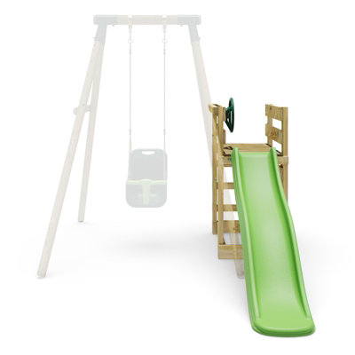 Adventure Pack Add-on Wooden Platform with 6FT Slide for Rebo Swing ...