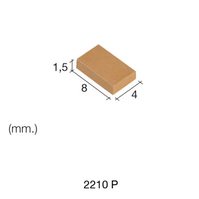 Aedes Ars Extra Small Red Tile 4 x 8 x 1.5 (Pack of 700 Tiles)