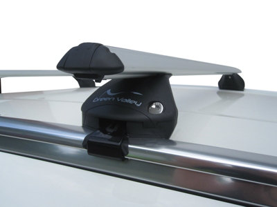 Aerodynamic Roof Rack Cross Bars Complete System for VW Passat Estate 2015- onwards Flush Rails - 4