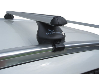 Aerodynamic Roof Rack Cross Bars Complete System for VW Passat Estate 2015- onwards Flush Rails - 6