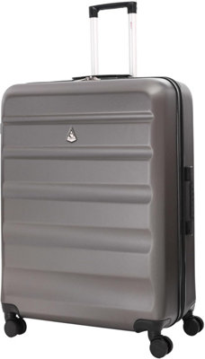Aerolite Large Lightweight ABS Hard Shell Travel Hold Check in Luggage Spinner Suitcase with 4 Wheels, 29"