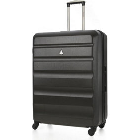 Aerolite Large Lightweight ABS Hard Shell Travel Hold Check in Luggage Spinner Suitcase with 4 Wheels, 29"