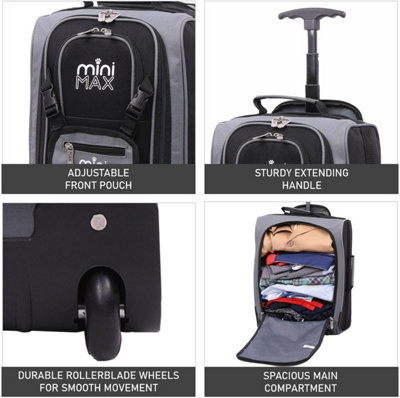 Aerolite Ryanair 40x20x25 Maximum Size Holdall Cabin Luggage Flight Bag