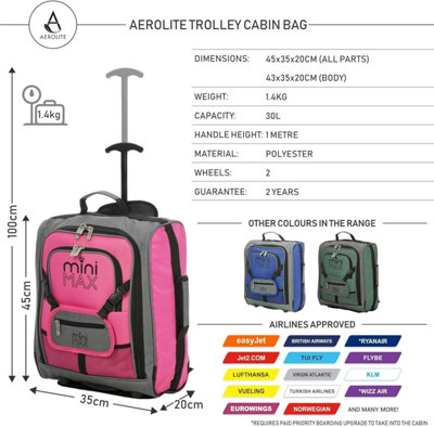 Mini max luggage outlet