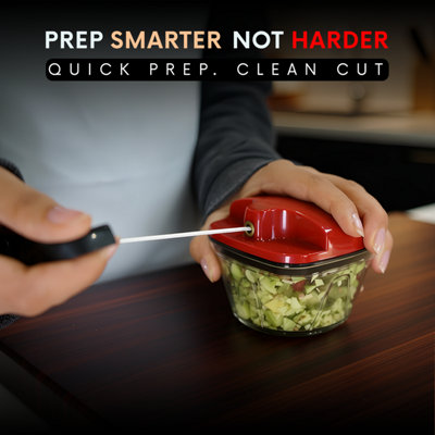 AEX Manual Food Processor 250ml Pull String Vegetable Chopper Garlic ...