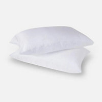Aeyla Eucalyptus Silk Pillow Case Set White Standard
