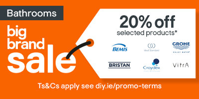 Big brand sale. 20% off selected bathrooms. Click to shop now. Terms & conditions apply, refer to the Promotional terms & conditions link in the footer of the page.