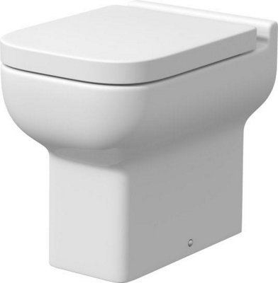 Wall Hung Toilet With Soft Close Seat Frame Cistern And Black Flush - Alcor - Better Bathrooms