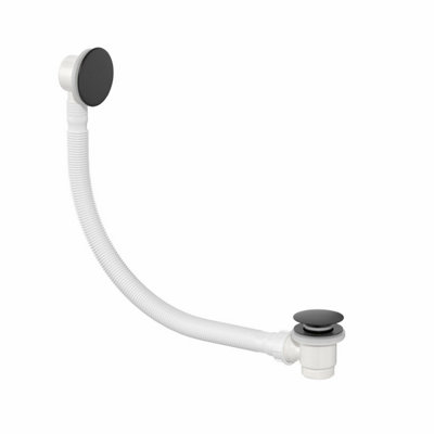 Affine Bathroom Pop up Bath Tub Waste & Overflow Plug Black Standard Modern