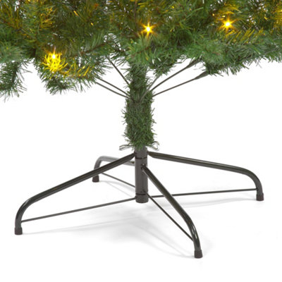 Affordable 6ft Pre-Lit Christmas Tree with 100 Warm White Lights - 3