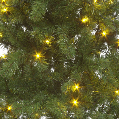 Affordable 6ft Pre-Lit Christmas Tree with 100 Warm White Lights - 4