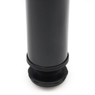 AFIT 60mm x 710mm Black Table Leg Screw Plate - Each