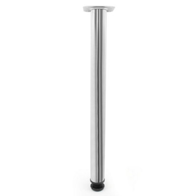 AFIT 60mm x 710mm Chrome Table Leg Screw Plate - Each