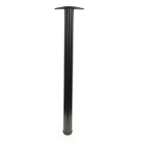 AFIT 60mm x 870mm Matt Black Table Leg Worktop Leg Bolt Lock - Each