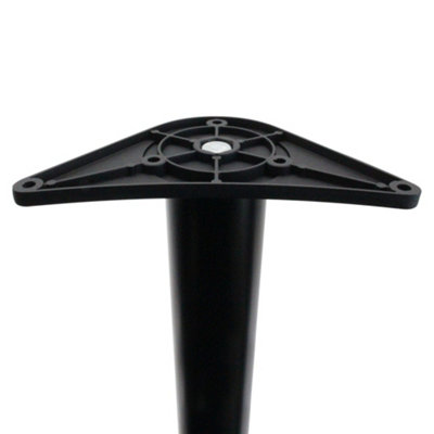 AFIT 60mm x 870mm Matt Black Table Leg Worktop Leg Bolt Lock - Each