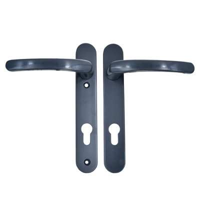 AFIT Anthracite Grey UPVC Door Handles - 92mm PZ Centres - 122mm Fixing Centres - 240x32mm
