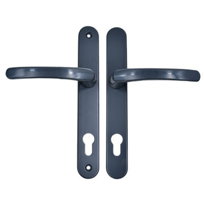AFIT Anthracite Grey UPVC Door Handles - 92mm PZ Centres - 210 mm Fixing Centres - 242x34mm