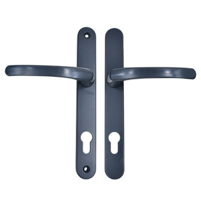 AFIT Anthracite Grey UPVC Door Handles - 92mm PZ Centres - 215mm Fixing Centres - 246x32mm