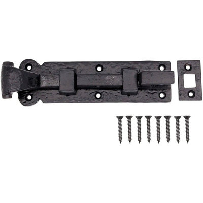 AFIT Antique Black Iron Necked Cranked Barrel Bolt Tudor Style 100mm / 4 Inch Price Comparisons | Compare The Build