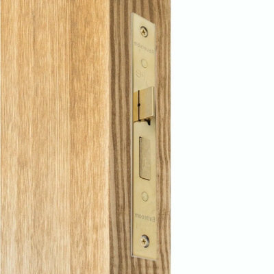 AFIT Bathroom Lock 65mm / 44mm Backset Brass for Internal Wooden Bathrooms Accepts 5mm Square Spindle CE UKCA & Fire Door Approved