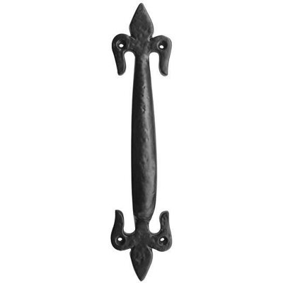 AFIT Black Antique Iron Fleur De Lys Pull Handles 235mm
