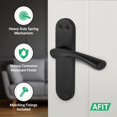 【新品】オールブラックFRETAG F401 SLEEVE for11 AFIT Black Internal Twist Door Handles Novi Backplate Range