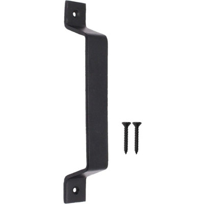 AFIT Black Iron Barn Door Pull Handles for Gate Shed and Garage 250mm ...