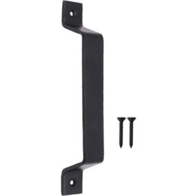 AFIT Black Iron Barn Door Pull Handles for Gate Shed and Garage 250mm