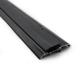AFIT Black Roll Over Door Threshold Seal Draught Excluder - Inward and Outward Opening - 1829mm