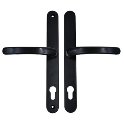 AFIT Black UPVC Door Handle - 92mm PZ Centres - 240mm Fixing Centres - 270x32mm