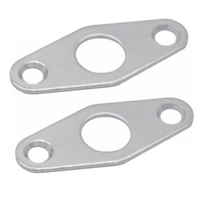 AFIT Budget Lock Keyhole Escutcheon - Flat - Polished Chrome Plated - Pack of 2