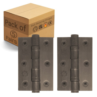 AFIT Dark Bronze Door Hinges - 3 Inch / 76mm Internal Fire Door