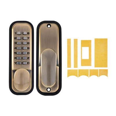 AFIT Digital Fire Door Code Lock Push Button Mechanical w/Intumescent ...