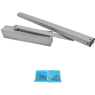 AFIT Door Closer Track Arm Arrone AR8209 Size 2-4 Fire Doors - Silver