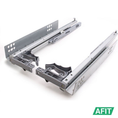 AFIT Drawer Runner Undermount Double Extension Soft Close 17hx10wx250mm ...