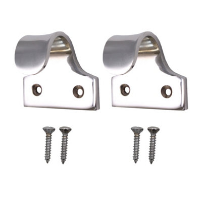 AFIT Finger Sash Lift For Sash Windows - Polished Chrome 50mm - Pack 2