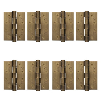 AFIT Florentine Bronze Door Hinges - 4 Inch / 102mm  Internal Fire Door Hinges - 4 Pairs