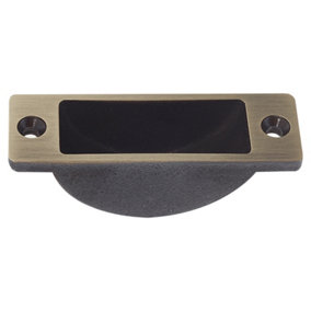 AFIT Florentine Bronze EasyClean Dust Socket for Flush Bolt 62 x 19mm